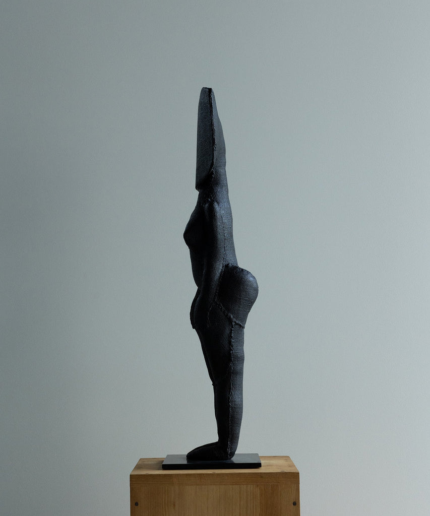 ZEBRES Sculpture Divinité « Toile panneau », Bronze et patine noir, 71 X 28,5 X 14 cm - Christian Astuguevieille