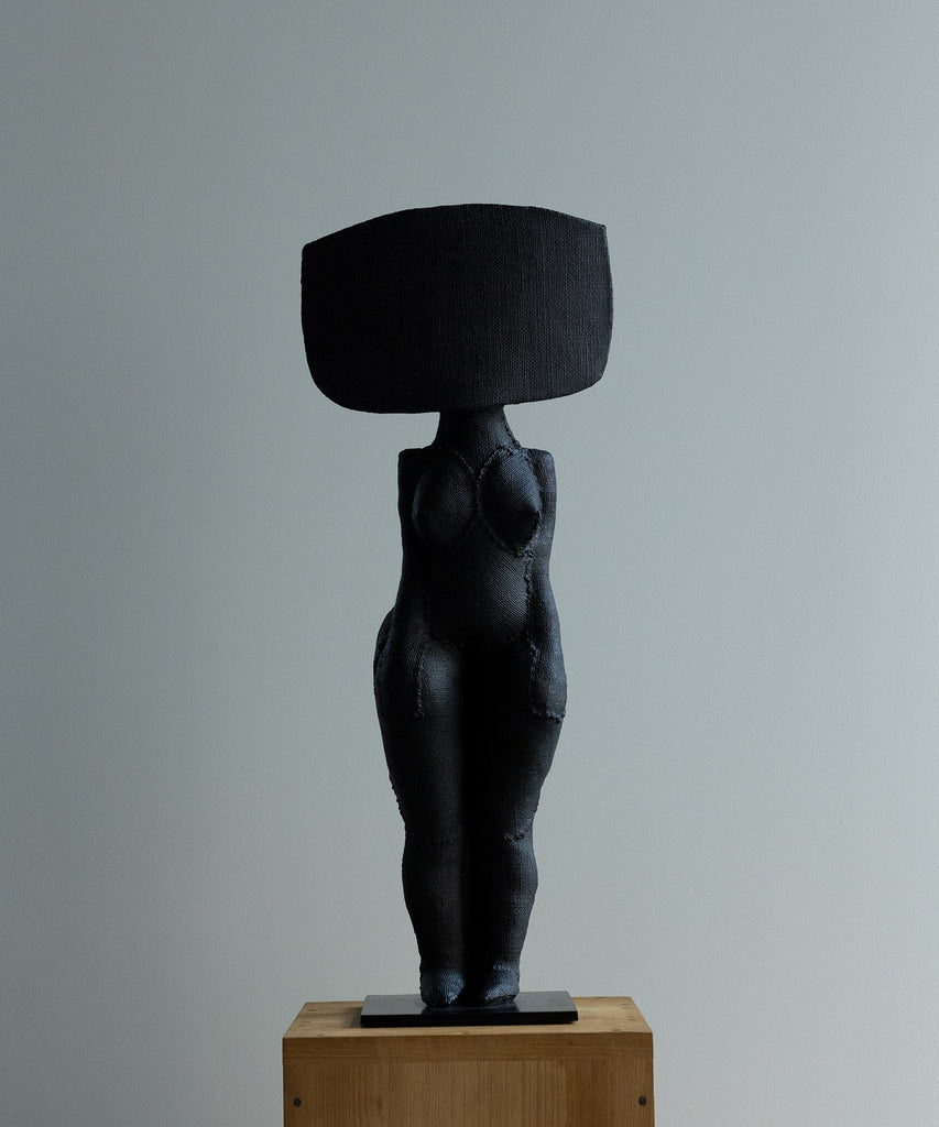 ZEBRES Sculpture Divinité « Toile panneau », Bronze et patine noir, 71 X 28,5 X 14 cm - Christian Astuguevieille